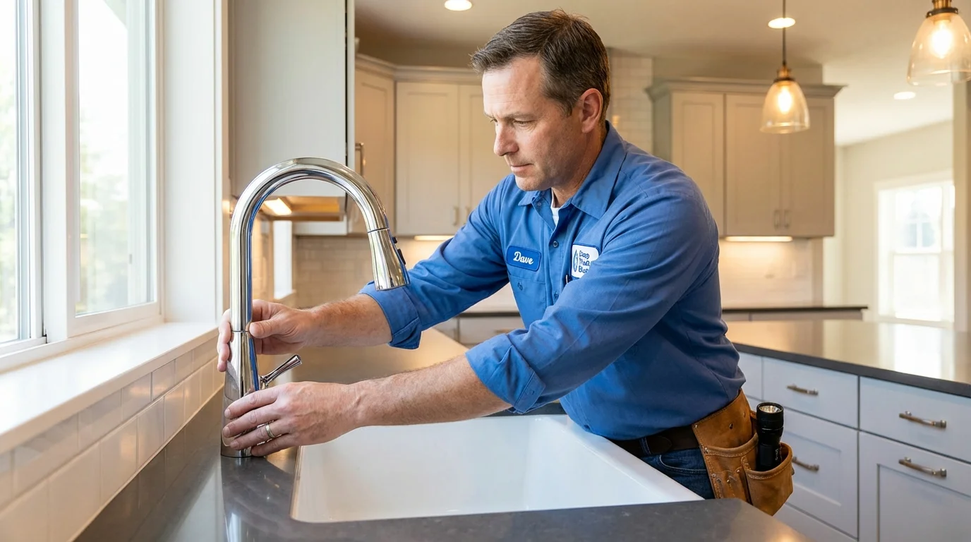 Kitchen faucet installation by Johns Plumbing LLC in Haines