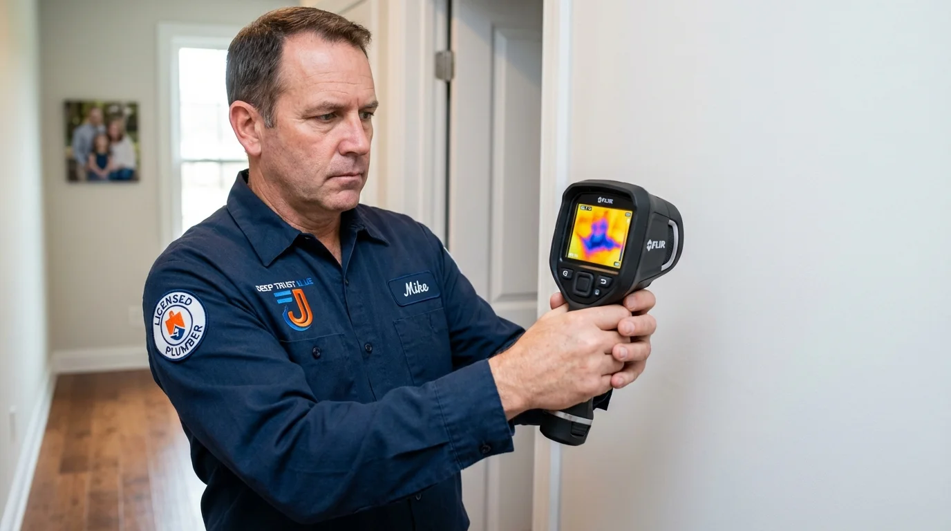 Thermal imaging leak detection by Johns Plumbing LLC in Haines